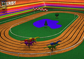 Horse racing arcade game