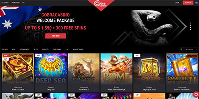 Cobra casino screenshot